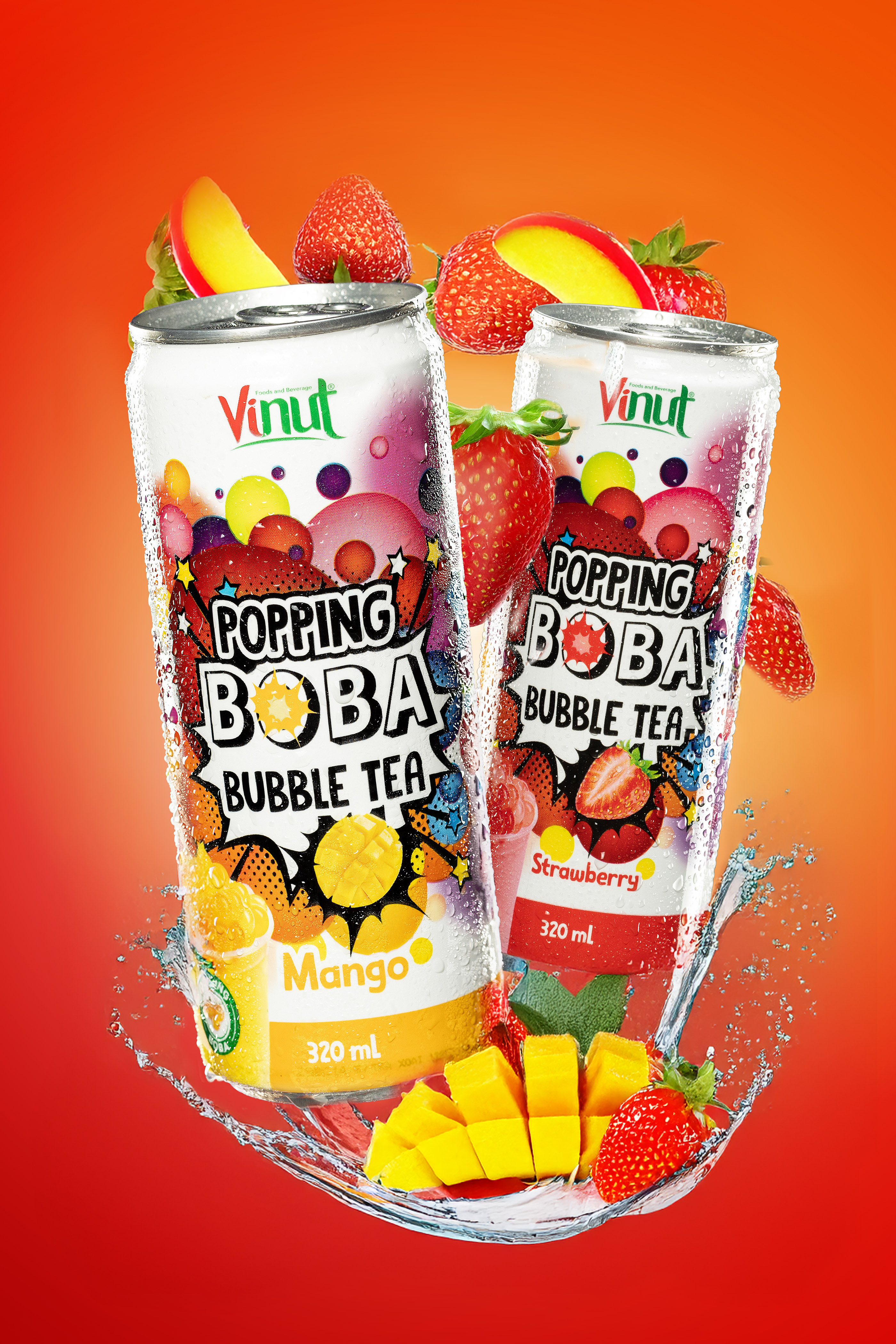 Vinut Boba Iced Tea Product Photography